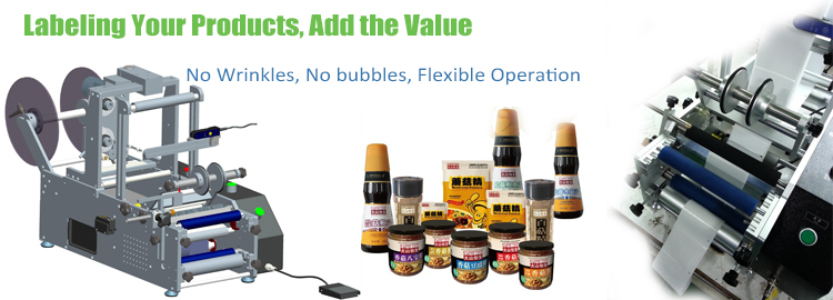 T Vertikala Tipo Aŭtomata Ronda Ujo-Etiketilo