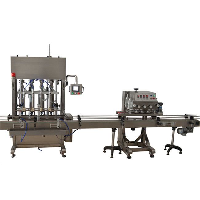 Aŭtomata likva enboteliga ekipaĵo 50ml medicina alkohola pleniga maŝino