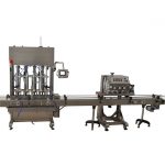 Tabla supro peristaltika pumpila fiŝilo kaj ŝtopanta maŝinon